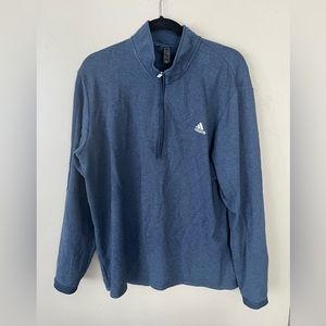 Men’s adidas blue quarter zip pullover